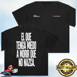 kenny caracas merch store el que tenga miedo a morir black tee upsdd