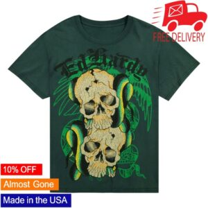kenny complex store merch ed hardy skulls boxy tee