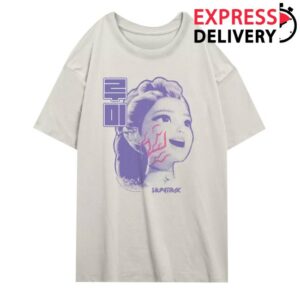 kenny hot topic store merch kpop demon hunters rumi huntrix girls oversized t shirt