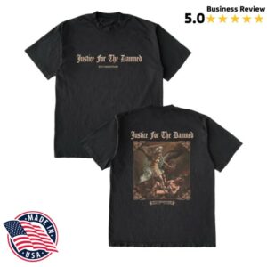 kenny mlvltd store merch justice for the damned stay relentless t shirt