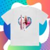 kenny republic records store merch heart frame tee