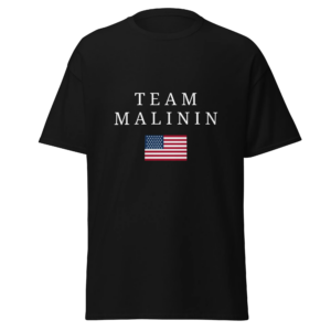 Ilia Malinin Merch Store Team Malinin Usa Unisex Tee Black