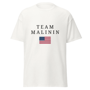 Ilia Malinin Merch Store Team Malinin Usa Unisex Tee White