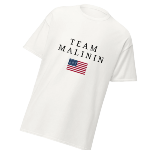 Ilia Malinin Merch Store Team Malinin Usa Unisex Tee Whitea