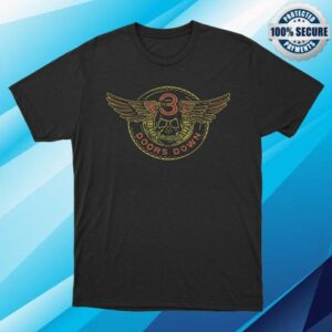 3 Doors Down Merch Store Winged Band Logo T Shirt