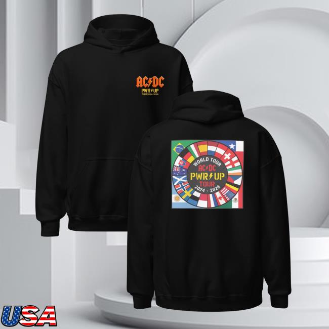 Acdc Merch Store Pwr Up World Tour Flags Hoodie 2 Acdc Merch Store Pwr Up World Tour Flags Hoodie