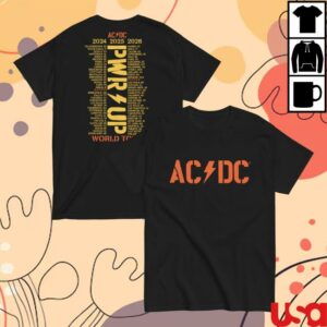 Acdc Merch Store Pwr Up World Tour T-Shirt