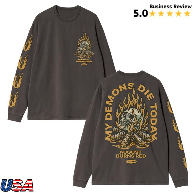 August Burns Red Merch Store Shop Demons Die Long Sleeve T-Shirt 3 August Burns Red Merch Store Shop Demons Die Long Sleeve T-Shirt