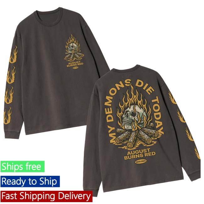 August Burns Red Merch Store Shop Demons Die Long Sleeve T-Shirt 4 August Burns Red Merch Store Shop Demons Die Long Sleeve T-Shirt