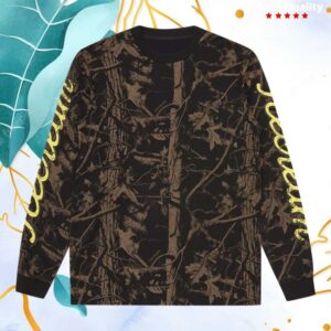 Bbcicecream Merch Store Tree Camo Ls T-Shirt Black