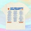 Billie Eilish Merch Store Lean Hit Me Hard And Soft The Tour 2025 White Shirt