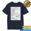 Billy Joel Merch Store Special Edition Of Seattle Wa 5-24-24 Set List Navy T-Shirt
