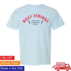 Billy Strings Merch Store Amplified Bluegrass Tee With Dates