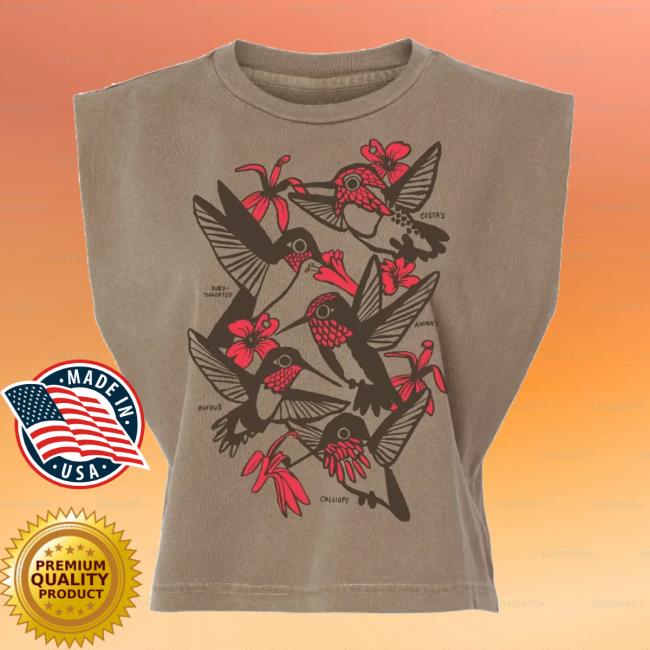 Bird Collective Merch Store Hummingbirds Tank 2 Bird Collective Merch Store Hummingbirds Tank