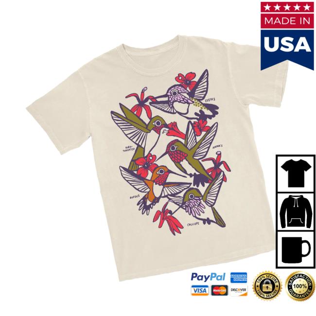 Bird Collective Merch Store Hummingbirds Tee 3 Bird Collective Merch Store Hummingbirds Tee