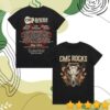 Cmc Rocks Merch Store Floral Skull Ladies Black Tshirt