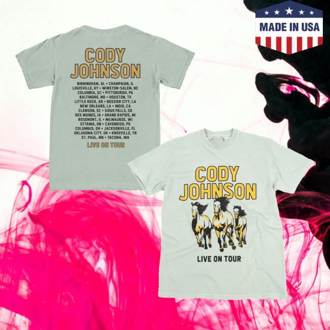 Cody Johnson Merch Store Horses 2026 Tour Tee 5 Cody Johnson Merch Store Horses 2026 Tour Tee