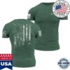 Grunt Style Merch Store 1776 Flag Shirt Heather Forest Green