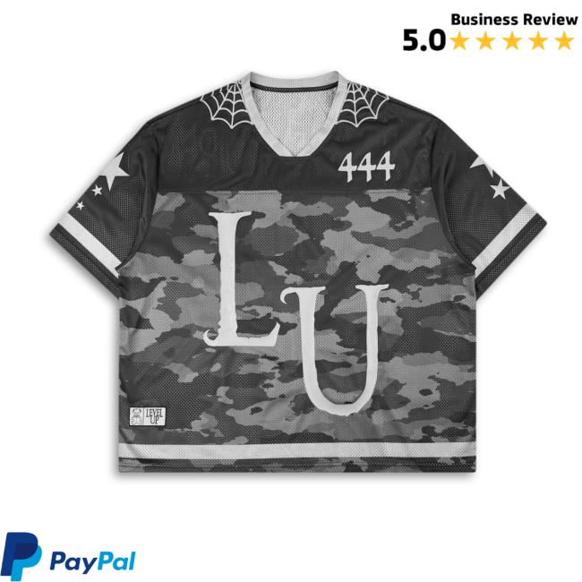 Level Up Merch Store Level Up Mesh Camo Football Jersey 3 Level Up Merch Store Level Up Mesh Camo Football Jersey