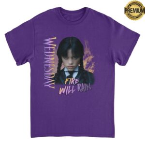 Midnight Rebellion Merch Wednesday Fire V2 Purple Shirt