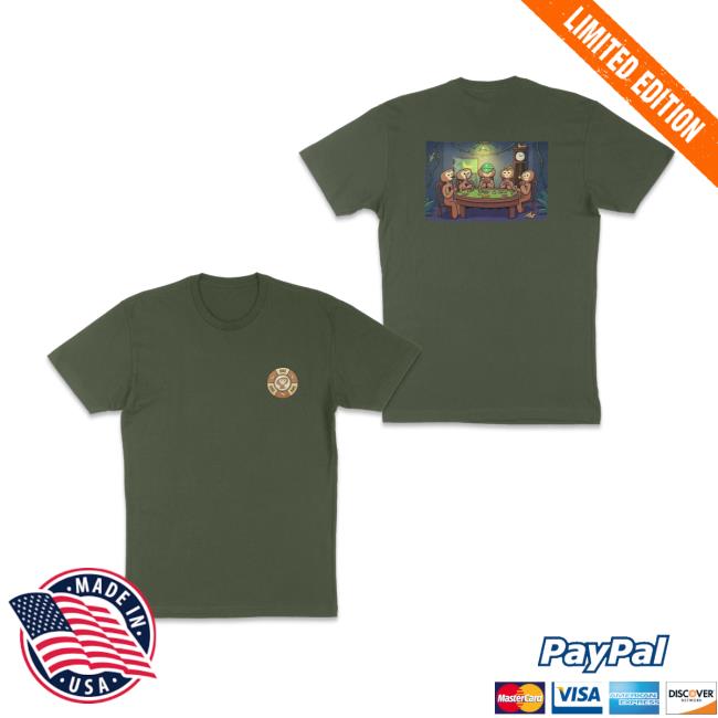 Monke Clothing Merch Store Monkes Playing Poker T-Shirt 2 Monke Clothing Merch Store Monkes Playing Poker T-Shirt