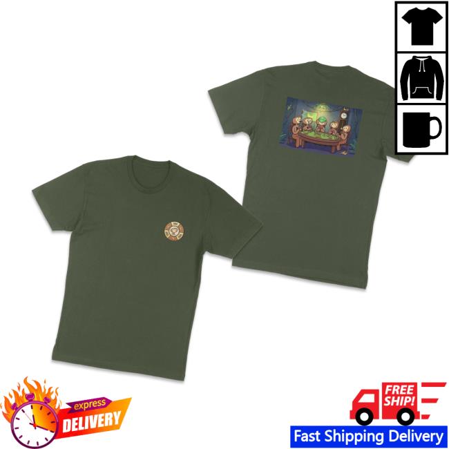 Monke Clothing Merch Store Monkes Playing Poker T-Shirt 3 Monke Clothing Merch Store Monkes Playing Poker T-Shirt