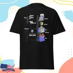 Studstache Shop Merch Store Simple Man Breakdown T-Shirt