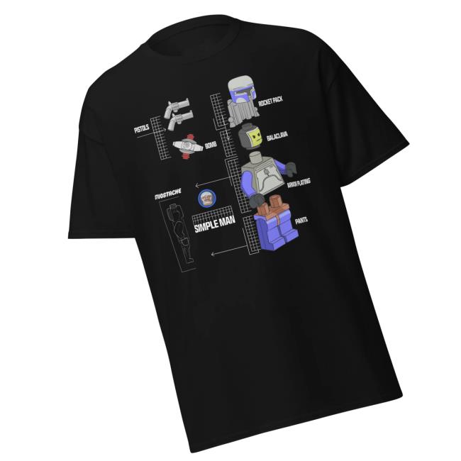 Studstache Shop Merch Store Simple Man Breakdown T-Shirt 4 Studstache Shop Merch Store Simple Man Breakdown T-Shirt