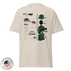 Studstache Shop Merch Store Turbo Trooper Breakdown T-Shirt