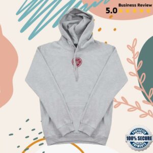 The Terrace Merch Store Hearts Iconic Collection Hoodie Grey
