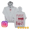 The Terrace Merch Store Hearts Iconic Collection Hoodie Grey