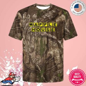 Waffle House Merch Store Camo Short Sleeve Performance Tee