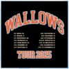 Wallows Music Merch Store Collegiate Puff Print Hoodie February 2025