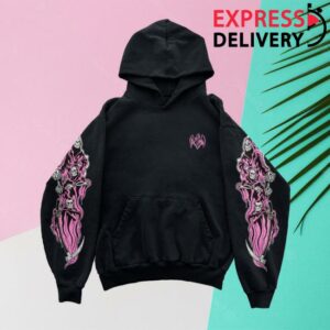 Warren Lotas Merch Store Three Reapers Hoodie Black Pink