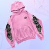 Warren Lotas Merch Store Three Reapers Hoodie Pink Grey