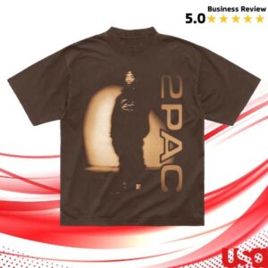 2Pac Store Merch All Out Brown T-Shirt