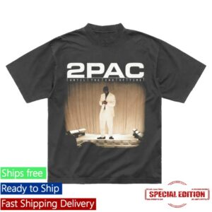 2Pac Store Merch World Wide Washed Black T-Shirt