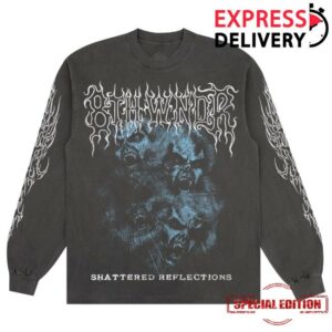 8Thwndr Merch Store Shattered Reflections Ls Tee Vintage Black