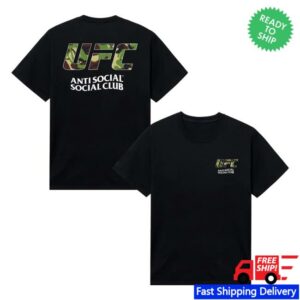 Antisocialsocialclub Merch Store Assc X Ufc With Love Tee Black