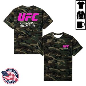 Antisocialsocialclub Merch Store Assc X Ufc With Love Tee Military Camo