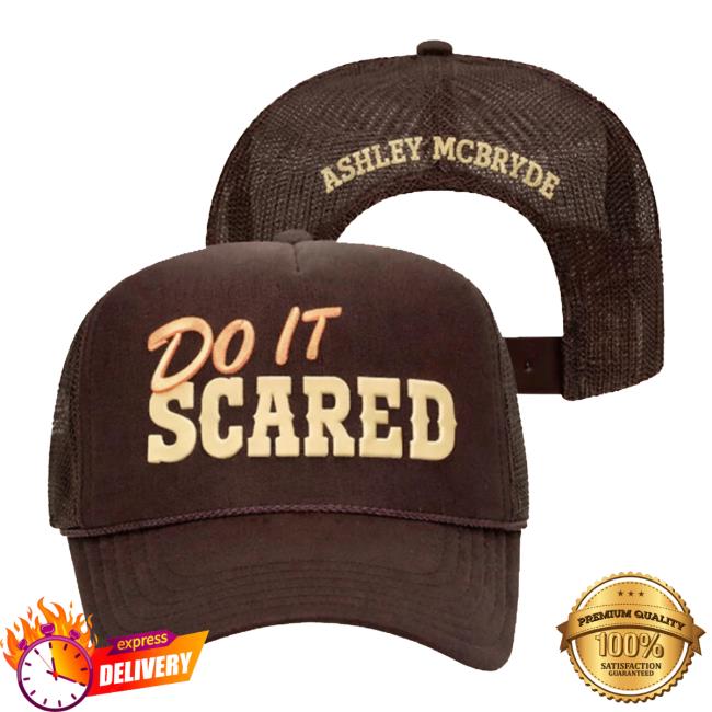 Ashley Mcbryde Merch Store Brown Do It Scared Foam Hat 2 Ashley Mcbryde Merch Store Brown Do It Scared Foam Hat