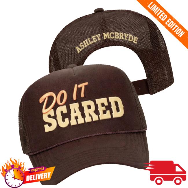 Ashley Mcbryde Merch Store Brown Do It Scared Foam Hat 3 Ashley Mcbryde Merch Store Brown Do It Scared Foam Hat