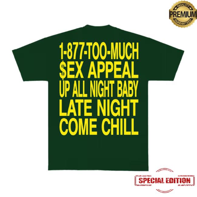 Baby Keem Merch Store Ca$Ino Sex Appeal Green Tee 4 Baby Keem Merch Store Ca$Ino Sex Appeal Green Tee