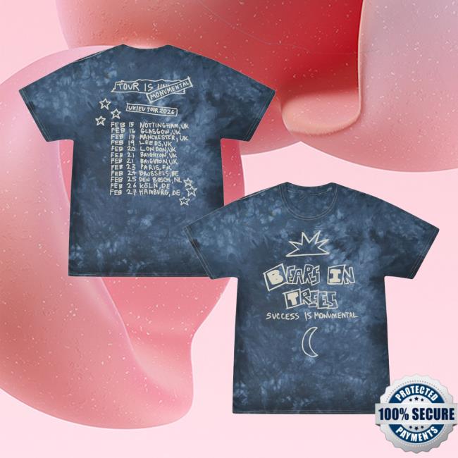 Bears In Trees Merch Store Monumental T-Shirt Crystal Navy