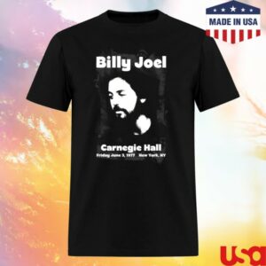 Billy Joel Store Merch 1977 Carnegie Hall T-Shirt