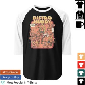 Bistro Huddy Merch Store Bistro Huddy Full Staff 3 4 Sleeve Raglan Shirt