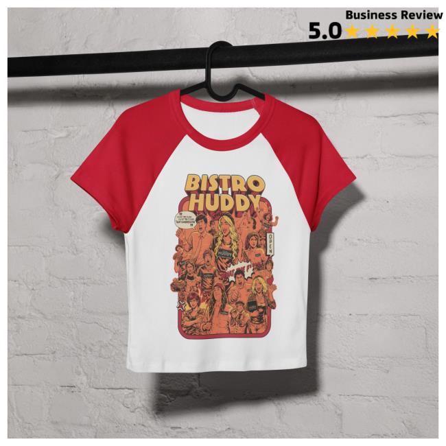 Bistro Huddy Merch Store Bistro Huddy Full Staff Women's Raglan Baby Tee 2 Bistro Huddy Merch Store Bistro Huddy Full Staff Women's Raglan Baby Tee