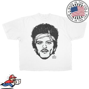 Bruno Mars Merch Store The Romantic Art Tee White