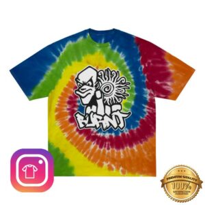 Burnt Company Merch Store Fuck You Tie Dye Tee Rainbow