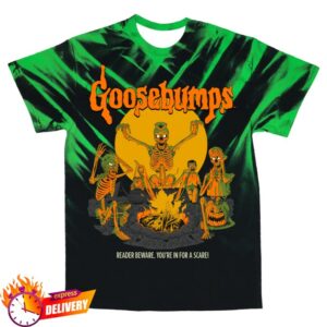 Cavitycolors Merch Store Goosebumps Camp Nightmare Tie-Dye T-Shirt
